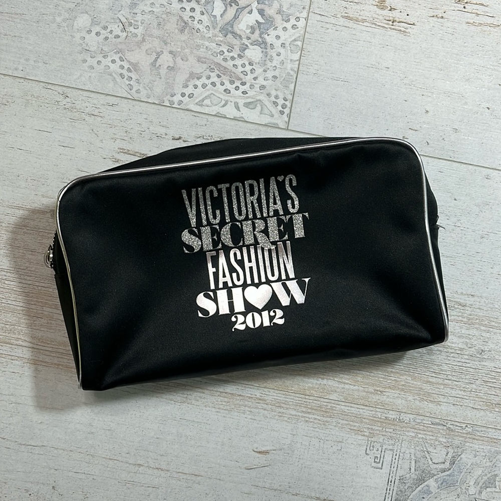 Victorias Secret Fashion Show 2012 Black and Silver Makeup Bag